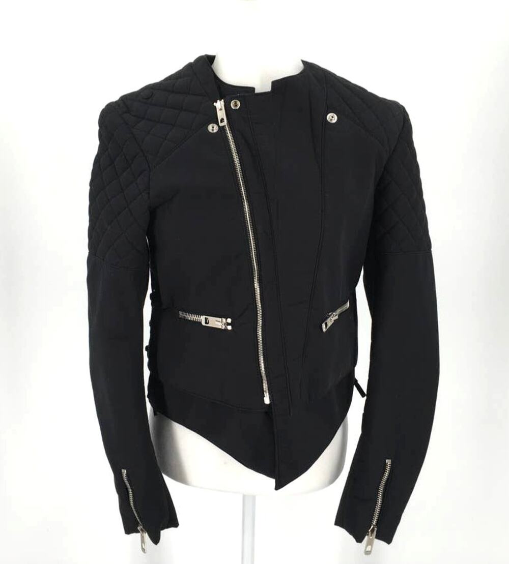 Balenciaga Cotton Blend Quilted Moto Biker Jacket